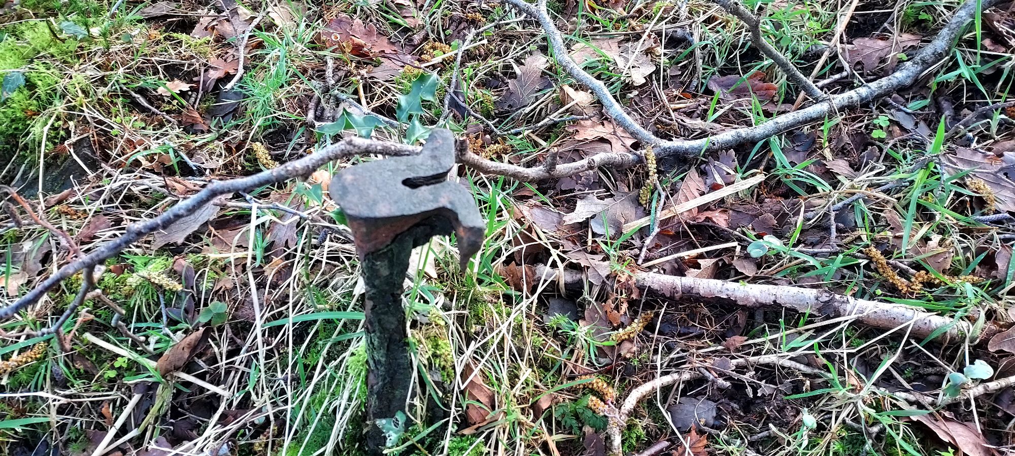 Unexplained metalwork in woodland possible ex mine workings